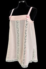 1920s Step In Teddy Chemise M-L Silk Crepe, Wearable Washable Great Condition picture