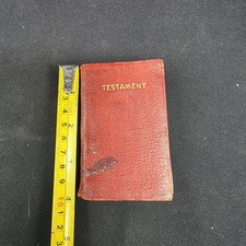 1906 American Bible Society Pocket New Testament 64mo Christmas Inscription picture