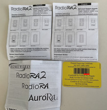 Lutron Prepaid Engraving Certificate RadioRa2 Manual Installation Button F Plate picture