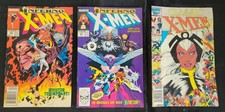 Lot of 3 1980s-90s Marvel X Men comics (Original Owner) picture