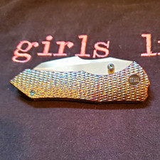 WE Knife Co. High-Fin XL Pocketknife CPM 20CV  Ti Frame Lock Clip picture
