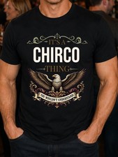 Chirco Family Name Eagle Men's T-Shirt Birthday Gift S-5XL picture