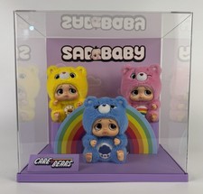 Sad Baby Care Bears DISPLAY Box with 3 Dolls Pink Blue Yellow picture