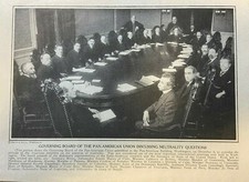 1915 Vintage Magazine Illustration Governing Board Pan-American Union picture