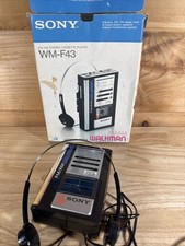 Vintage Sony Walkman WM-F43 AM/FM Radio Cassette Player Graphic Equalizer - Read picture
