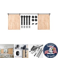Elegant 20 FT Smooth-Glide Barn Door Hardware Kit - Perfect for 60