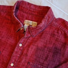 The Territory Ahead Men’s XL Red Plaid Woven Cotton Button Down Shirt Pockets picture