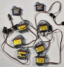 8 Used Untested Micro Servos 6 DYNAM 7G and 2 HobbyKing SO361 (AS IS UNTESTED) picture