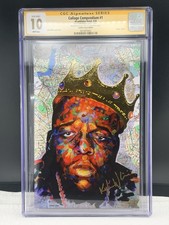 Notorious Big CGC 10.0 Kyle Willis Signed Collage Compendium #1 Biggie AP 1/1 picture