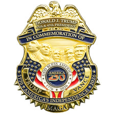 CL-YY Trump Vance Presidential 250th Anniversary 47 Full Size Commemorative with picture
