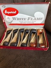 Vintage Imperial 11-Pipe NOS UNSMOKED White Flame France & Sangrain England wBOX picture