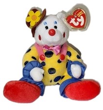 Ty Beanie Baby - JUGGLES the Clown Bear (6.5 Inch) NEW MWMTs Stuffed Animal Toy picture