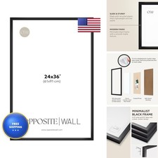 Opposite Wall 24x36 in Black Picture Frame picture