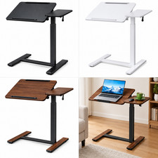 Adjustable Height Laptop Desk Rolling Computer Table Sit Stand Workstation picture