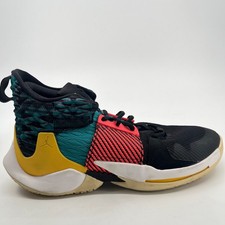 Nike Air Jordan Why Not Zer0.2 Menss Size 10.5 Black Basketball Shoes Sneakers picture