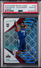2018 Panini Revolution Cosmic #103 Shai Gilgeous-Alexander ROOKIE /100 PSA 10 picture
