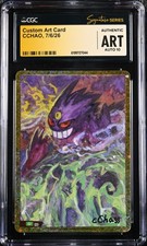 CGC AUTHENTIC ART AUTO 10 CCHAO Signature Mega Gengar Holo Pokémon Trading CG picture