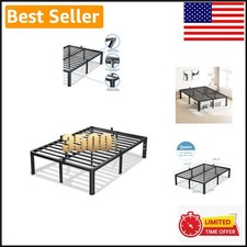 Elegant 20 Inch Queen Bed Frame - Noise-Free, Under-Bed Storage & Easy Assembly picture