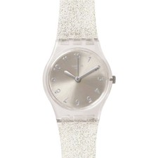 Swatch Women's Watch Time to Swatch Silver Glistar Too Quartz Grey Dial LK343E picture