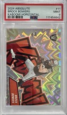 2024 Panini Absolute Kaboom #11 Brock Bowers Horizontal Rookie RC Raiders PSA 9 picture