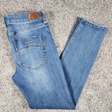 RSQ Seattle Skinny Taper Jeans Womens 31x30 Blue Distressed Slim Denim Excellent picture