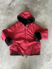 Vintage 1970s-80s Fur Lined Parka Jacket. Beautiful Red Color, Excellent Cond picture