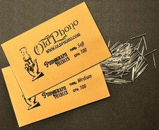 200 Mixed Tone Steel Phonograph Needles - 100 Soft + 100 Medium picture