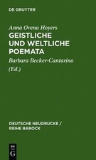 Geistliche und Weltliche Poemata by Anna Ovena Hoyers (German) Hardcover Book picture