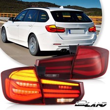 VLAND Red Full LED TailLights Assembly For 2012-2018 BMW 3-Series Wagon F31 Pair picture