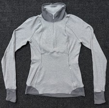 Lululemon Runderful Gray Long Sleeve 1/2 Zip Mock Neck Pullover Women’s Size 6 picture