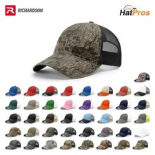 Richardson 111 Garment Washed Trucker Hat Unstructured Snapback Mesh Back Cap picture