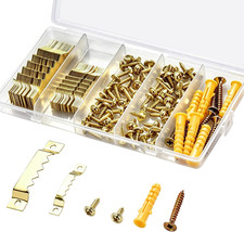 128Pcs Sawtooth Picture Hangers, Picture Hanging Kit, 2 Sizes for Photo Frames picture