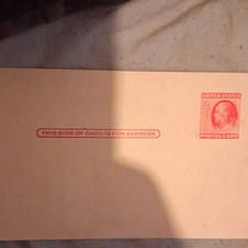 United States 2 Cent Postal Card Stationery Entire Carmine Historical Figures picture
