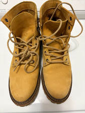 Wolverine 1000 Mile Men's Tan Nubuck Lace-Up Ankle Work Boots 9.5 D Duvall picture