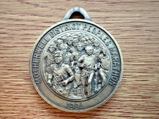 Rare 1984 Motherwell District People's Marathon medal Scotland Running Athletics picture