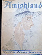 Amishland Kiehl Christian Newswanger 1954 SIGNED Both Authors Amish Pennsylvania picture