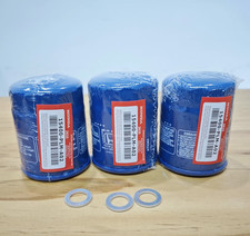 NEW 3 Pack Honda Genuine Oil Filters WITH Drain Plug Washer 15400-PLM-A02 picture