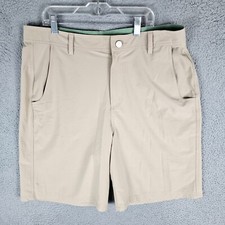 Free Fly Hybrid Shorts Mens 34 Beige Chino Performance Moisture Wicking Classic picture