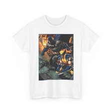 Batman & Wolverine T-Shirt DC, Marvel Comics Jim Lee Art Retro Vintage-Style Tee picture