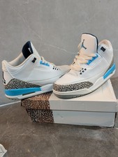 Jordan 3 Retro Mid UNC Size 11 CT8532-104 University Blue White OG Rare Men’s picture