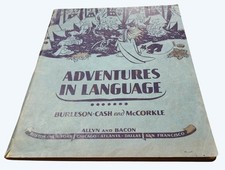 Vtg 1950s Adventures In Language Grammar Textbook w Native American Caricatures picture