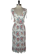 NEW TORRID Plus Size 3 3X Maxi Dress White Purple Orange Floral Sleeveless  picture