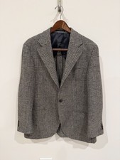 🔥 Spier & Mackay Gray Glen Plaid Tweed Sport Coat Sz 46 picture