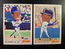 Ken Griffey Jr Big Head Fat Head All Star 1991 1992 Score 2 Card #396 #436 picture