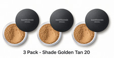 bareMinerals Original Loose Powder Foundation SPF 15 Golden Tan 20 8g 3 Pack picture