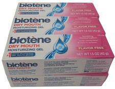 6 Biotene Dry Mouth Gel Moisturizing Flavor Free 1.5 oz Pack of 6 New Lot picture