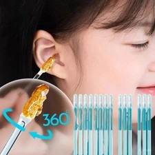 24pcs Disposable Silicone Ear Wax Remover Sticky Earpick S/L Cleaner Set USA picture