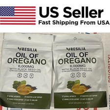 1-5Packs Resilia Oil of Oregano 6000mg with Black Seed Oil Softgels 60 Capsules picture