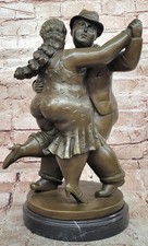 Contemporary Bronze Figurine - Dancing Couple II Signed Statue Fernando Botero S picture