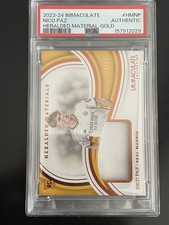 Panini 2023-24 Immaculate Nico Paz Heralded Materials Gold RC /99 HM-NP PSA picture